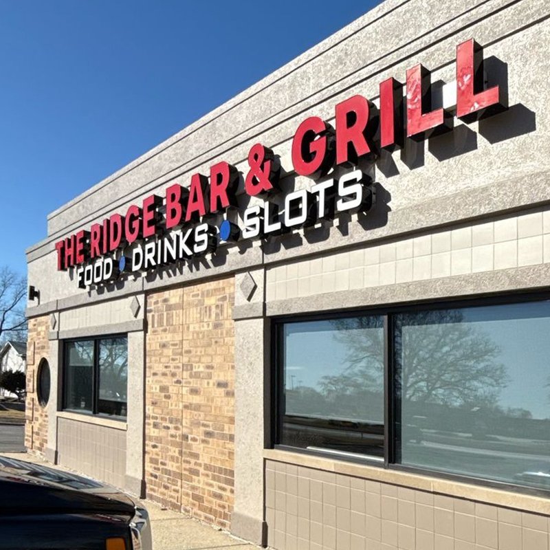 The Ridge Bar & Grill — Channel Letters — Magic Sign Design Chicago