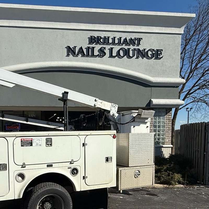 Brilliant Nails Lounge — Dimensional Letters — Magic Sign Design Chicago