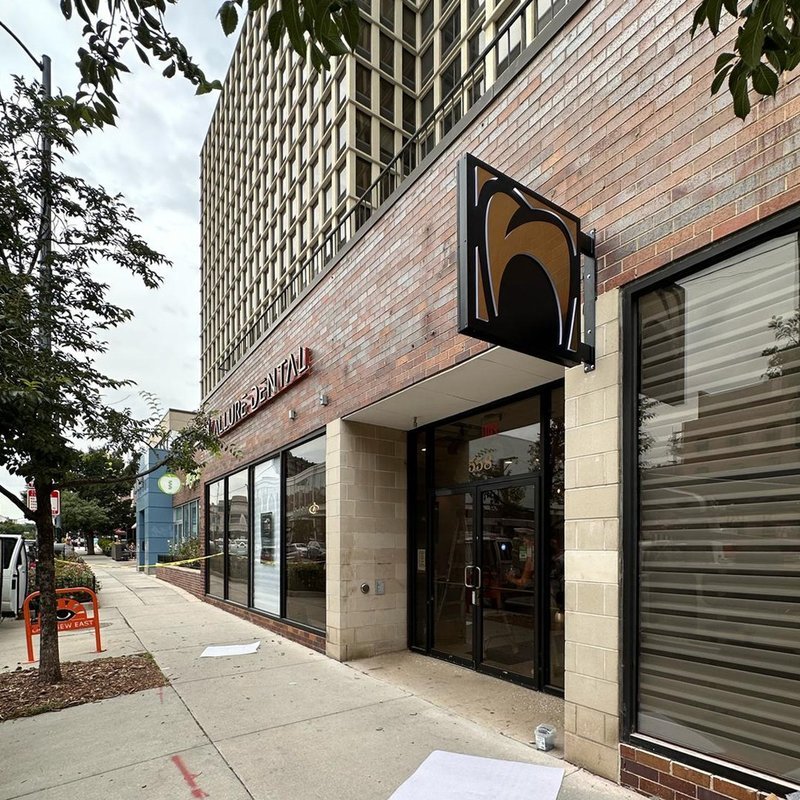 Allure Dental — Blade Sign Installation — Magic Sign Design Chicago